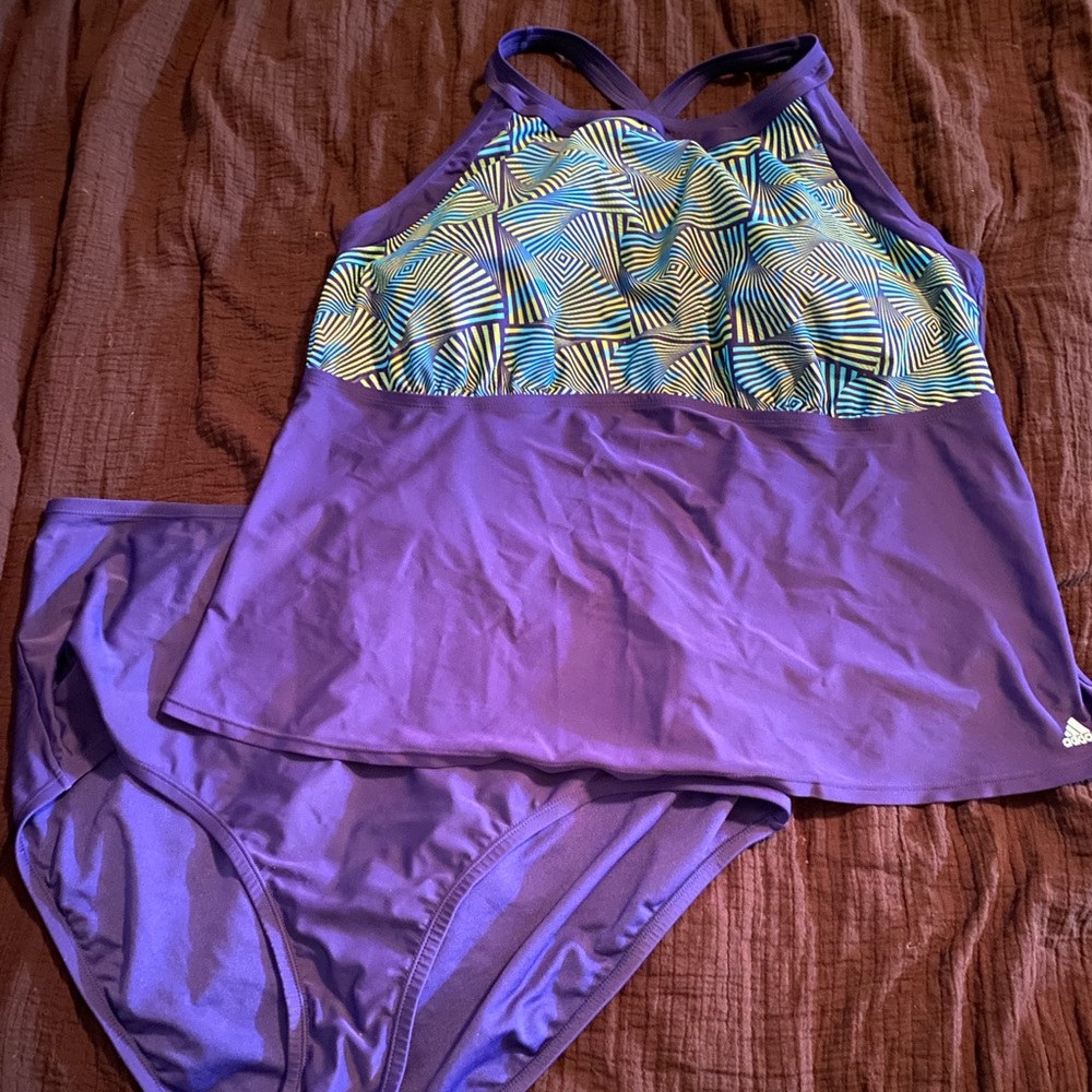 Adidas vortex plus tankini with high cut bottoms